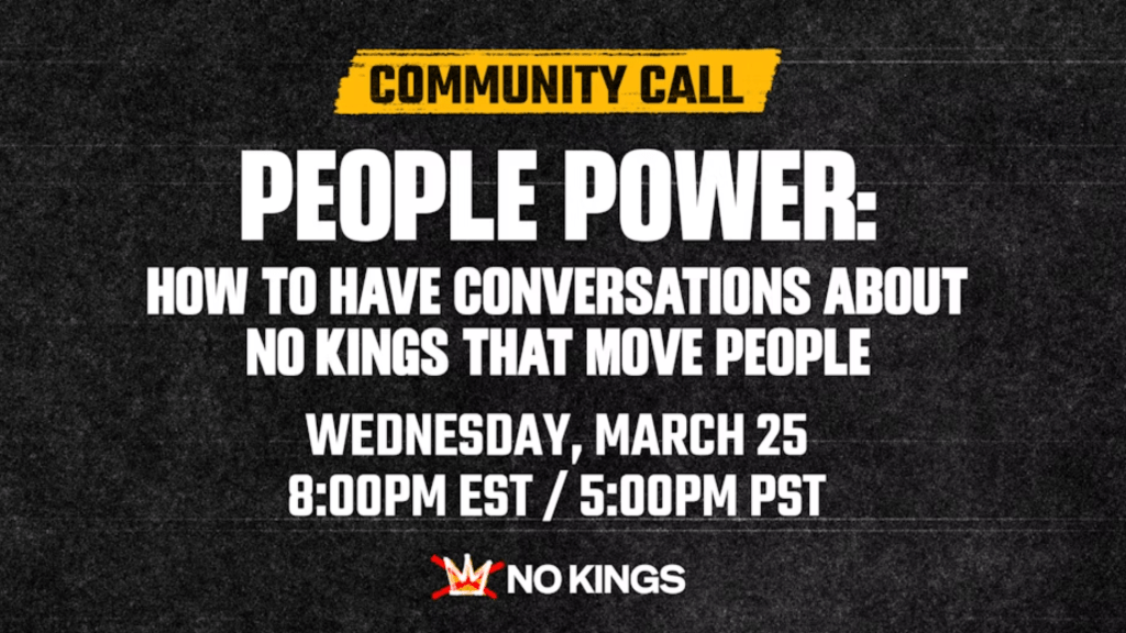 People Power: How to have conversations about No Kings that move people