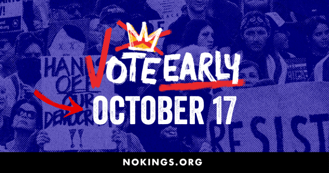 No Kings Vote Early: Rock the Vote in Auburn No Kings Vote Early: Rock the Vote in Auburn